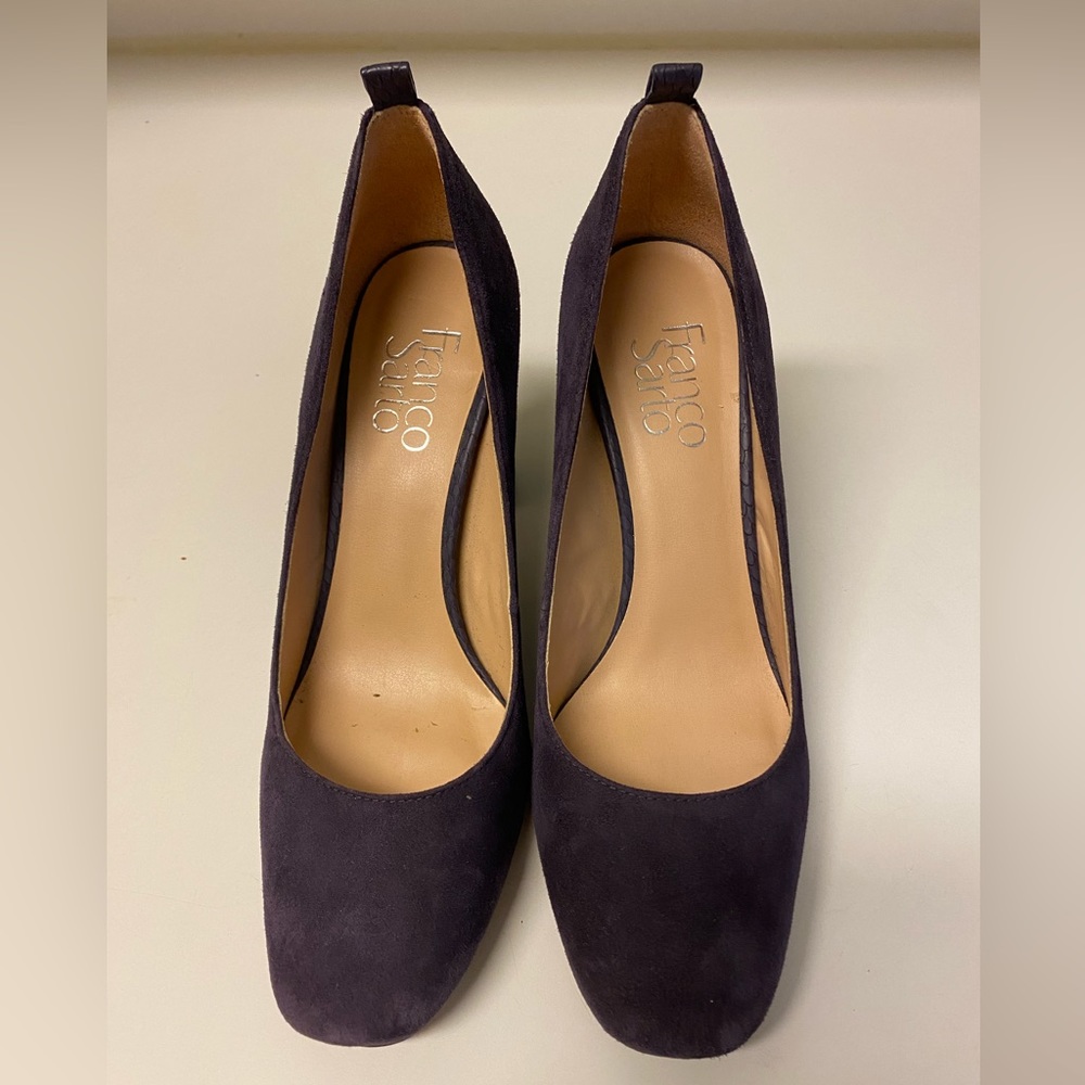 Franco Sarto Purple Suede Pumps, Size 6.5, Used